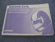 HONDA MOTORCYCLE MODEL NH80 (lead 80 small scooter`) OWNERS MANUAL (CIRCA 1980s)