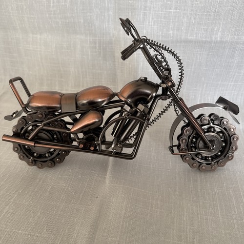 Handmade metal motorbike model - handmade,