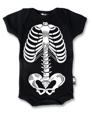 Six Bunnies Baby Black Ribcage
