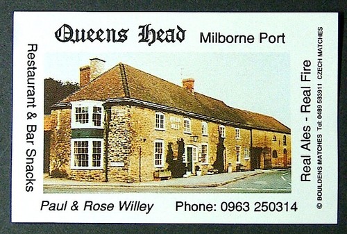 Matchbox label bouldens pub - matchbox,