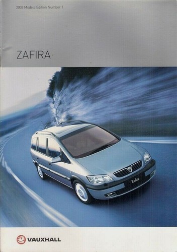 Vauxhall zafira 2002 uk - vauxhall, 2002-03