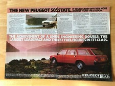PEUGEOT 505 ESTATE POSTER