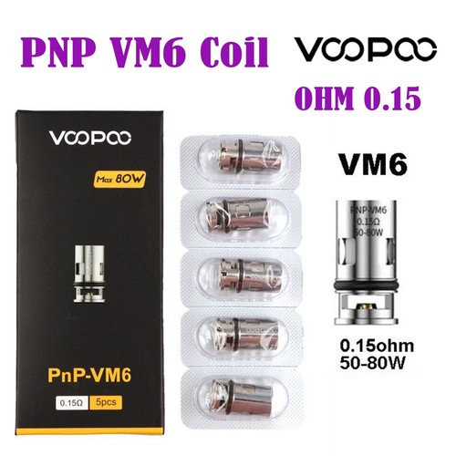 Voopoo pnp vm6 15ohm 80w - pnp, 0.15ohm