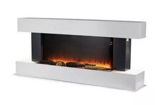 Brand New Warmlite Hingham Wall Mounted Fireplace Suite – White (WL45033N)