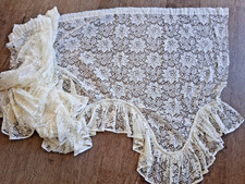 Vintage Cream Lace Frill Net