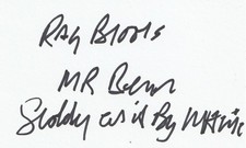 Ray Brooks Mr Benn Hand Signed