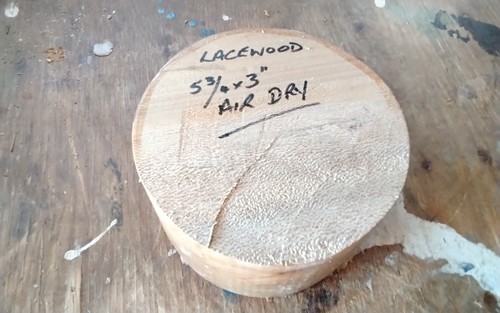 Lacewood bowl blank - lacewood,