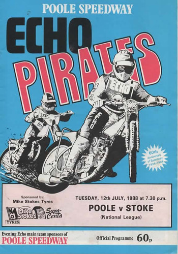 Poole speedway programme - poole,