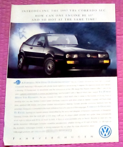1992 volkswagen corrado print - 1992,
