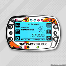 KART REPUBLIC STYLE GEL STICKER FOR ALFANO 6 LAP TIMER - KARTING