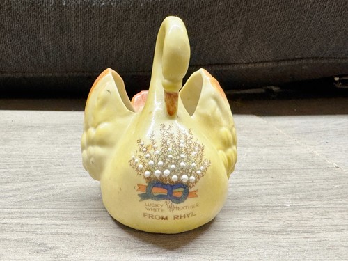 Vintage souvenir ceramic - vintage, swan