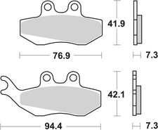 SBS Brake Pads Front For