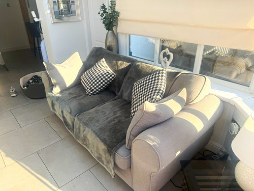 Grey fabric convertible - grey, double