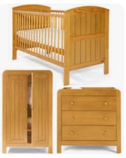 Mamas & Papas Hayworth 3 Piece Furniture - Cot Bed, Wardrobe & Chest Of Drawers