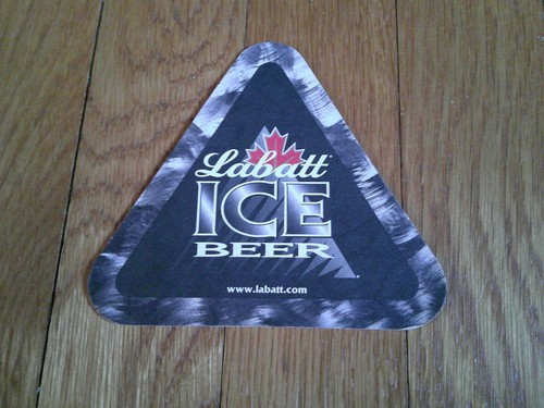 Labatt ice beer coaster - ice,