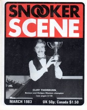 3 Snooker Scene Magazines from 1983, Articles, Loads of Info, Good Condition
