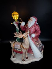 Thomas Kinkade Victorian Christmas II Spirit Christmas 68877 Lighted Figurine