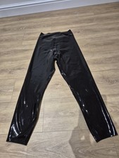 Black Latex High Waist