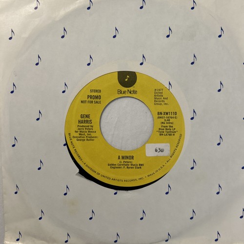Gene harris minor promo us - harris, a
