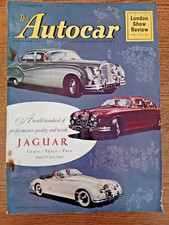 "The Autocar " magazine 1958 London Show Review Road Tests Caravan Commentary