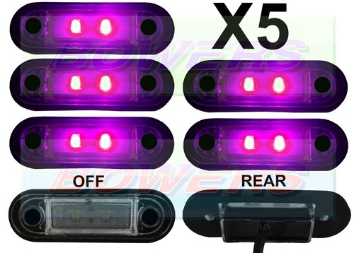 12v 24v flush fit purple - 12v/24v,
