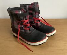 Ugg Red Check Women’s Waterproof Boots UK Size 8.5 HARDLY WORN