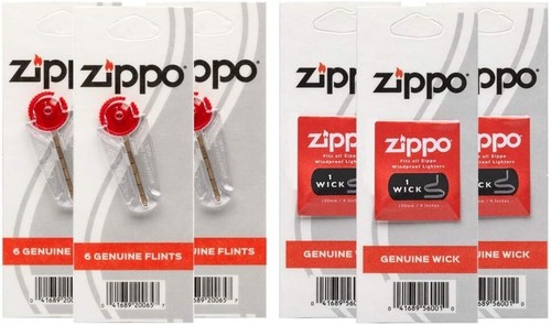 Zippo flints wicks 2406n - wicks, 6