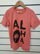 MINOTI BOYS ALOHA T-SHIRT CORAL AGE 4 - 5  YEARS (ref 607)