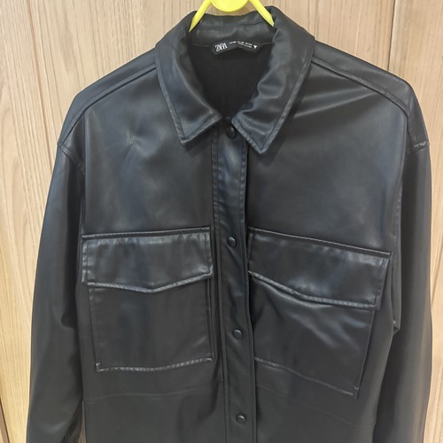 Zara oversized faux - faux, leather