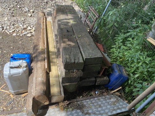 Reclaimed wood railway - wood,