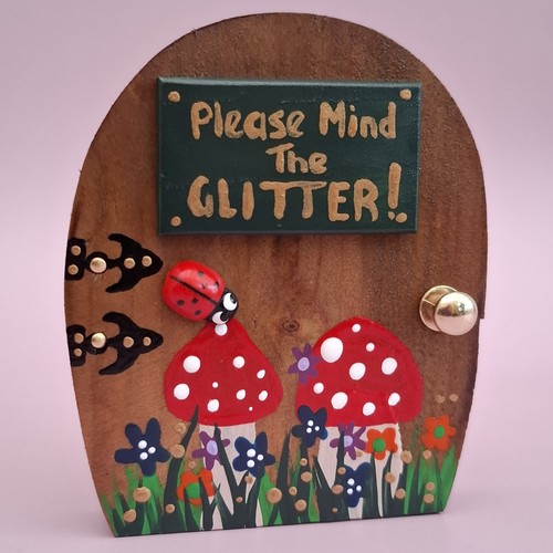 New wooden fairy door garden - door,