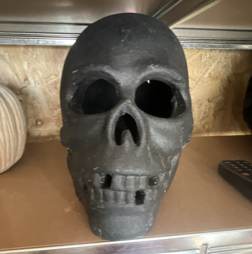 Black matt ceramic - matt, skull