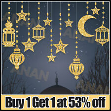 Eid Mubarak Hanging Pendant Ramadan for Home Islam Muslim Party Cardboard Decor