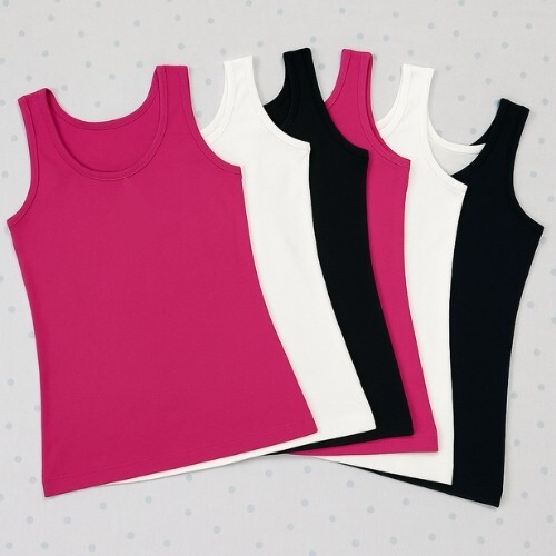 Women stretchy plain vest - stretchy,