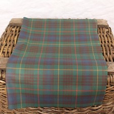Stewart Hunting *Muted* Scottish Tartan - Fat Quarter (75CM x 50CM) - 100% Wool