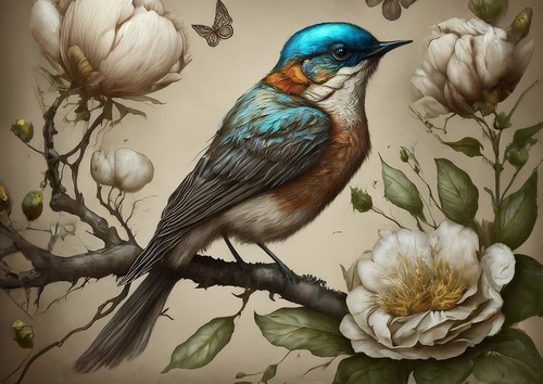 Sweet bird blue - , mint