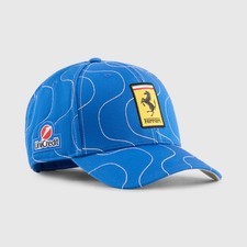 Scuderia Ferrari F1 Official PUMA Special Monza GP Baseball Cap Hat 2025 Blue