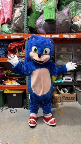Sonic mascot costume - mascot, adult