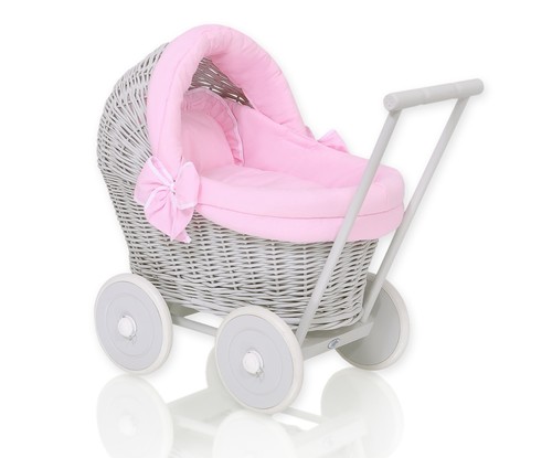 Wicker dolls pram - wicker,