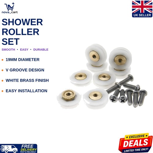 Shower roller set 8 piece - roller,