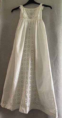 Vintage white christening gown - white,