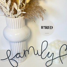 wire wall art - family wall