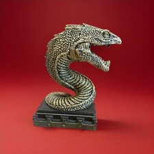Harry Potter Basilisk Bookend Official Ornament New Boxed Noble Style Display. 