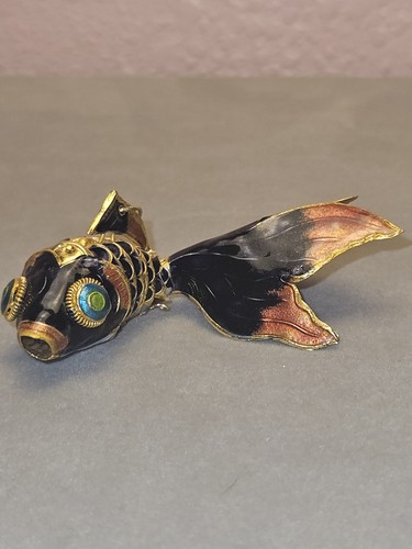 Vintage articulated fish - vintage,