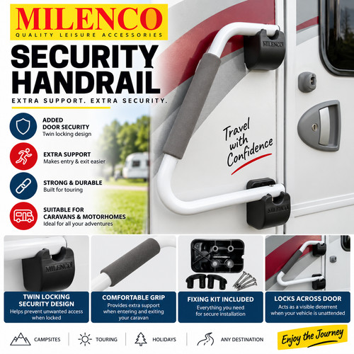 Milenco security handrail - security,