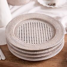 Set of 4 Brown Premium Rattan