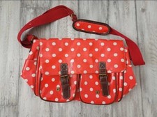 Red And White Polka Dot  Satchel Bag