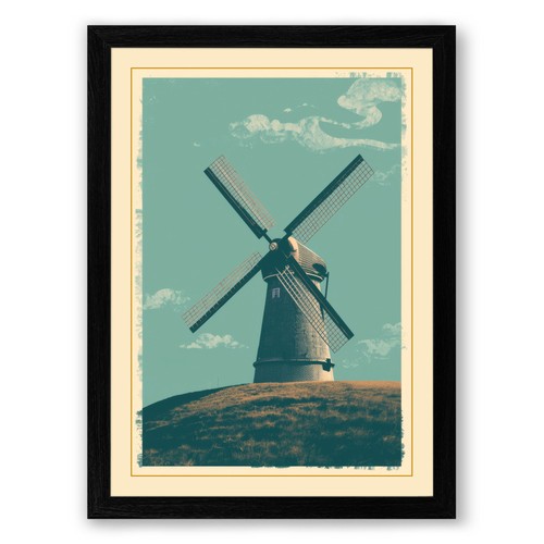 Dutch windmill vintage - dutch,