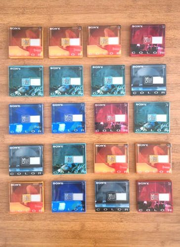 Sony color minidiscs mins - sony,