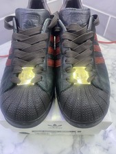 adidas Superstar 16 Men's Sneakers Ian Brown (Stone Roses), Size 9 UK, Black/Red